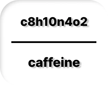 Caffeine Formula C8H10N4O2 | Caffeine Chemical Compound.